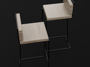 loft bar chair 2 3Dモデル