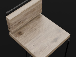 loft bar chair 2 3Dモデル