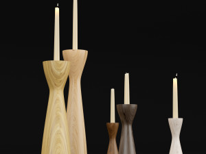 candlestick set 4 Modelo 3D