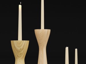 candlestick set 4 Modelo 3D
