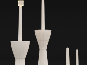 candlestick set 4 Modelo 3D