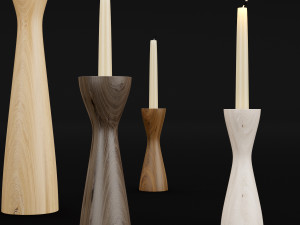 candlestick set 4 Modelo 3D