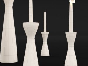candlestick set 4 Modelo 3D