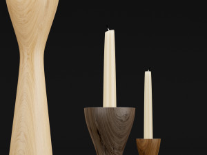 candlestick set 4 Modelo 3D