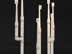 candlestick set 5 Modèle 3D