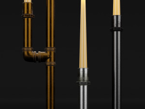 candlestick set 5 Modèle 3D