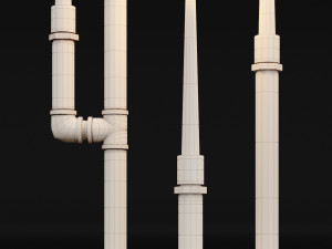 candlestick set 5 Modèle 3D