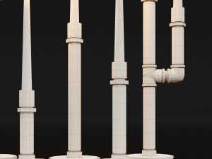candlestick set 5 Modèle 3D