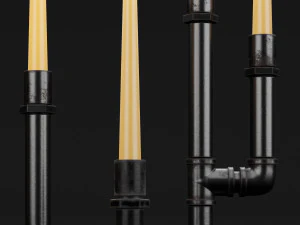 candlestick set 5 3D Model