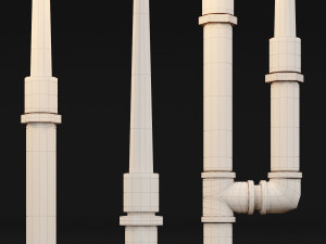 candlestick set 5 Modèle 3D