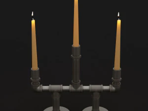 candlestick set 6 3D Model