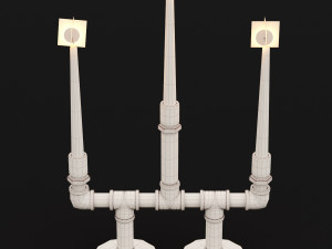 candlestick set 6 3Dモデル