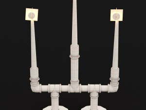 candlestick set 6 3D Model