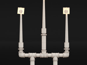 candlestick set 6 3Dモデル
