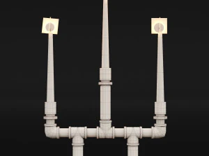 candlestick set 6 3D Model