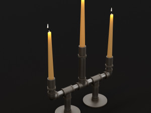 candlestick set 6 3Dモデル