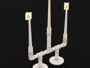 candlestick set 6 3Dモデル