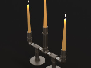 candlestick set 6 3Dモデル