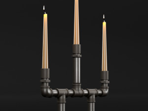 candlestick set 6 3Dモデル