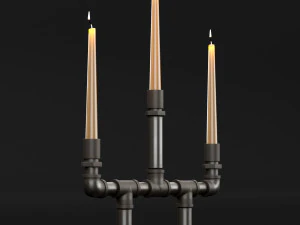 candlestick set 6 3D Model