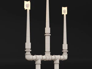 candlestick set 6 3D Model