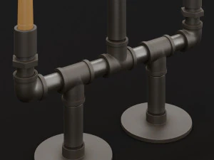 candlestick set 6 3D Model