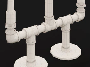 candlestick set 6 3D Model
