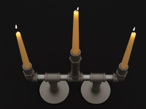 candlestick set 6 3Dモデル