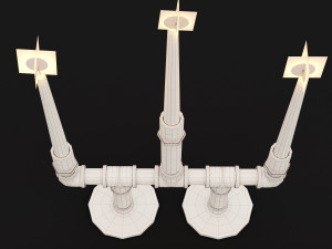 candlestick set 6 3Dモデル