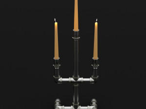 candlestick set 7 3Dモデル