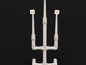 candlestick set 7 3D Model