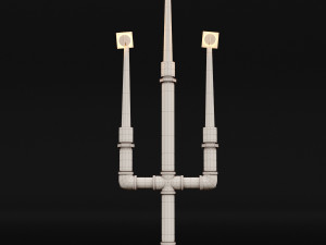 candlestick set 7 3D Model