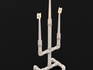 candlestick set 7 3D Model