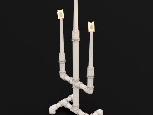 candlestick set 7 3D Model