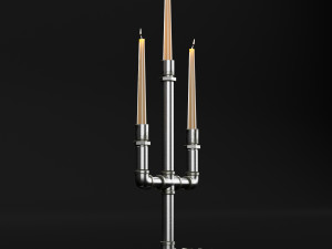 candlestick set 7 3D Model