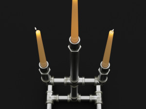 candlestick set 7 3D Model