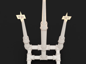 candlestick set 7 3D Model
