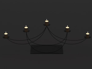 candlestick set 9 3D Model