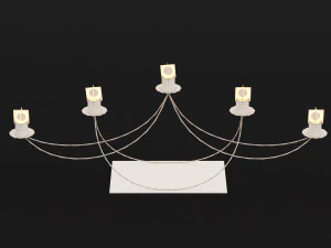 candlestick set 9 3D Model