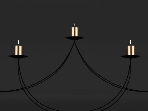 candlestick set 9 3D Model