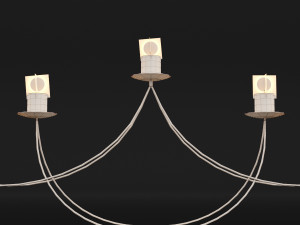 candlestick set 9 Model 3D