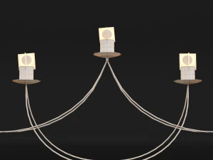 candlestick set 9 3D Model