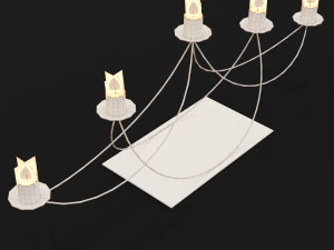 candlestick set 9 3D Model