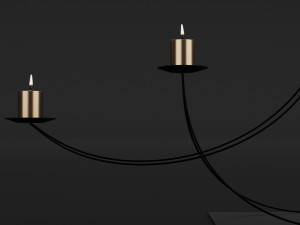 candlestick set 9 Model 3D