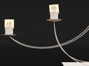 candlestick set 9 Model 3D