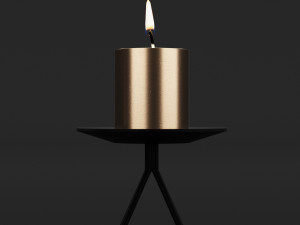candlestick set 9 Model 3D