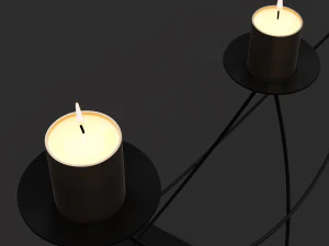 candlestick set 9 3D Model