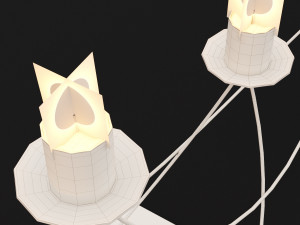 candlestick set 9 Model 3D