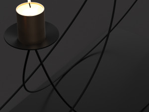 candlestick set 9 Model 3D