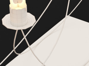 candlestick set 9 Model 3D